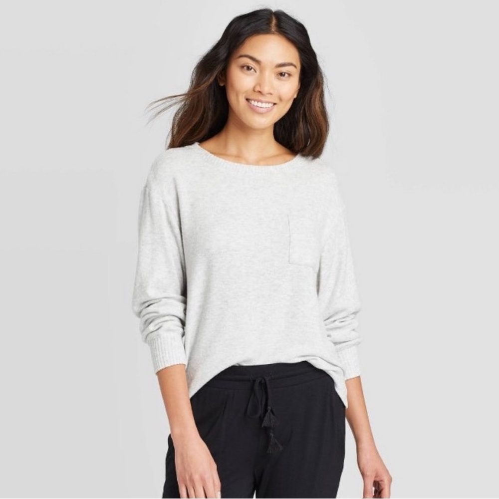 stars above -Women's Perfectly Cozy Lounge Sweatshirt 
Light Gray Size L